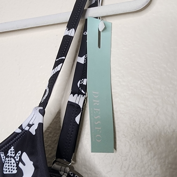 DRESSFO Black Dino Swim Top 12 - Picture 9 of 9